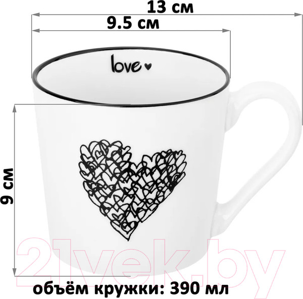 Изображение товара Набор кружек Elan Gallery Love / 880195