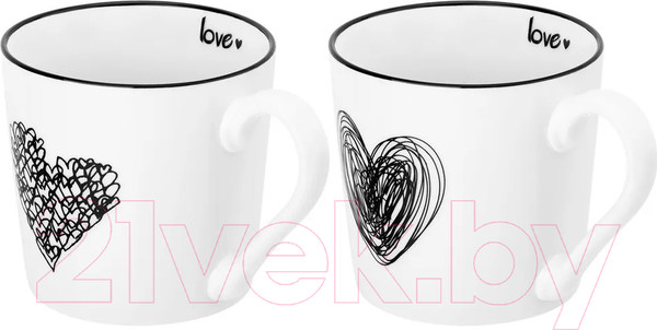 Изображение товара Набор кружек Elan Gallery Love / 880195