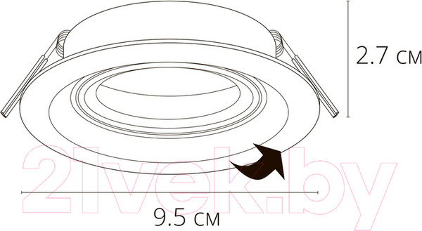 Изображение товара Точечный светильник Arte Lamp Mira A2862PL-1WH