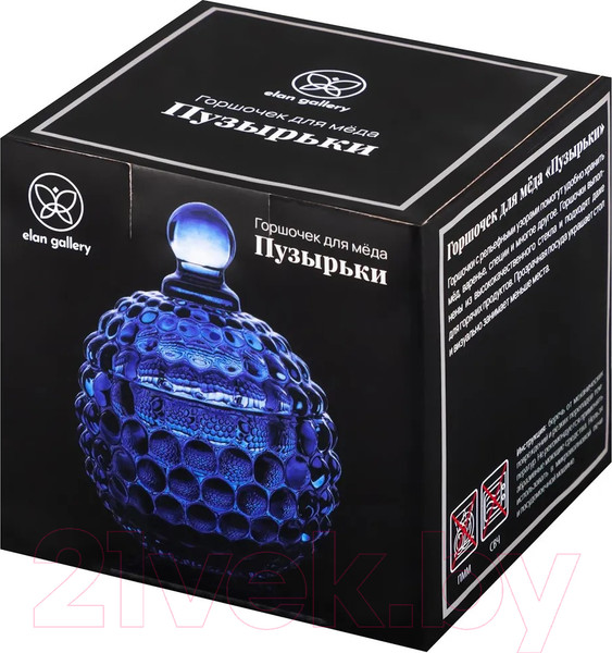 Изображение товара Емкость для хранения Elan Gallery Пузырьки / 890913 (синий)