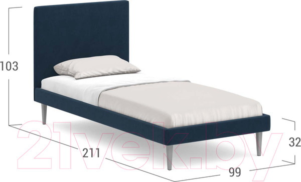 Изображение товара Односпальная кровать Moon Family 1256/MF007589