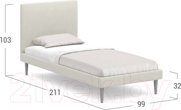 Изображение товара Односпальная кровать Moon Family 1256/MF007599