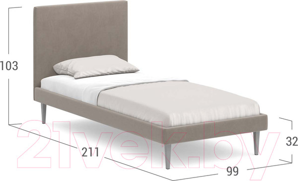 Изображение товара Односпальная кровать Moon Family 1256/MF007569