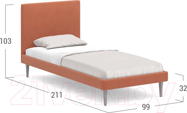 Изображение товара Односпальная кровать Moon Family 1256/MF007609