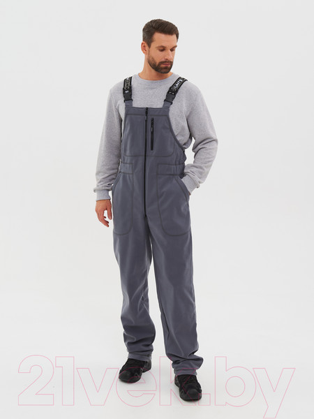 Изображение товара Костюм для охоты и рыбалки Huntsman Никс Люкс Alova Windblock / 13602 (р-р 56-58/170-176, серый)