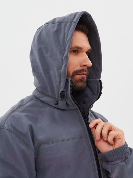 Изображение товара Костюм для охоты и рыбалки Huntsman Никс Люкс Alova Windblock / 13602 (р-р 56-58/170-176, серый)