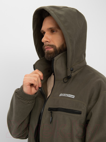 Изображение товара Костюм для охоты и рыбалки Huntsman Никс Люкс Alova Windblock / 10056 (р-р 56-58/182-188, хаки)