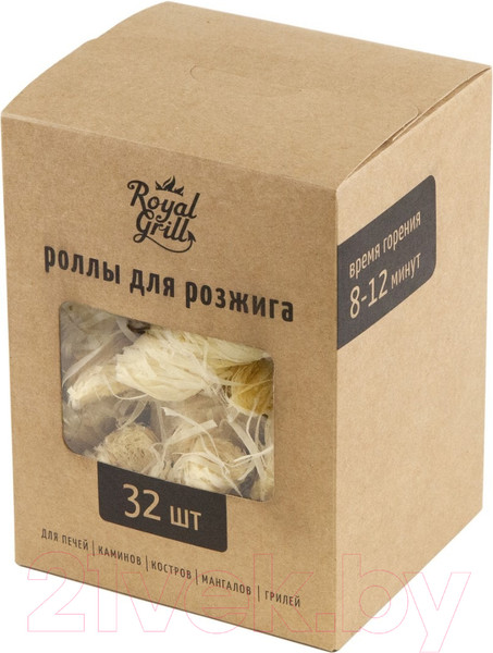Изображение товара Роллы древесные для розжига Royal Grill 80-147 (32шт)
