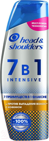 Изображение товара Шампунь для волос Head & Shoulders Против выпадения волос 7в1 (300мл)