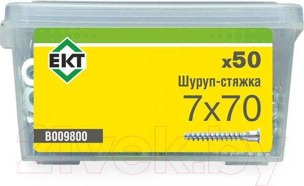 Изображение товара Конфирмат ЕКТ 7x70 потайной / B009800 (50шт)