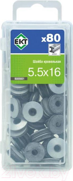 Изображение товара Шайба ЕКТ Кровельная 5.5x16 / B009801 (80шт)
