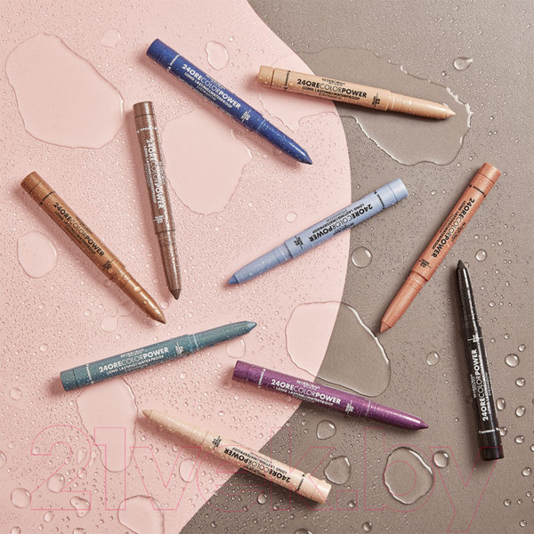 Изображение товара Тени для век Deborah Milano 24 Ore Color Power Eyeshadow тон 02 Светло-золотой (1.4г)