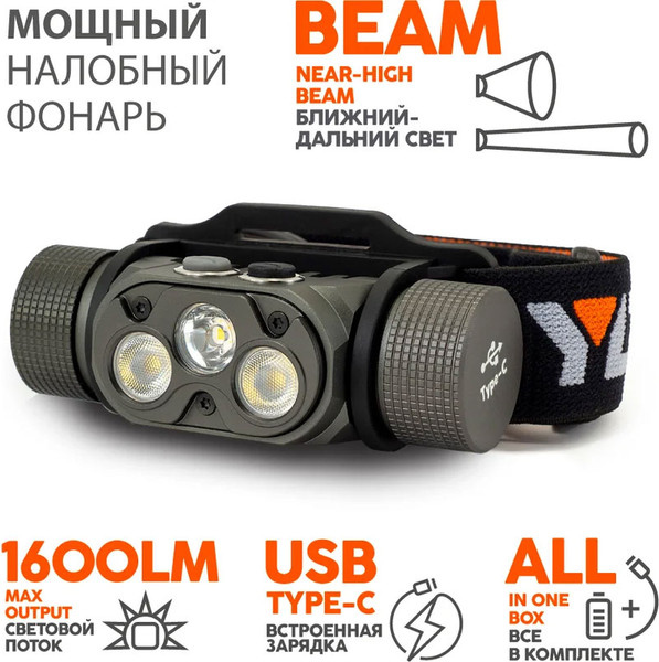 Изображение товара Фонарь Яркий Луч Panda 4.2R Cree XP-L HI +2 Sams.LH351D High-CRI max1600лм