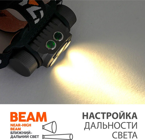 Изображение товара Фонарь Яркий Луч Panda 4.2R Cree XP-L HI +2 Sams.LH351D High-CRI max1600лм