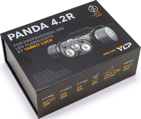 Изображение товара Фонарь Яркий Луч Panda 4.2R Cree XP-L HI +2 Sams.LH351D High-CRI max1600лм