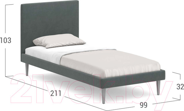 Изображение товара Односпальная кровать Moon Family 1256/MF007579