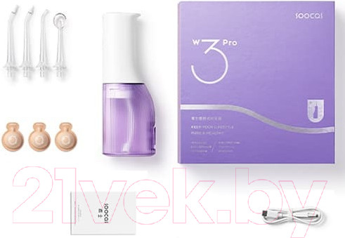 Изображение товара Ирригатор Soocas W3 Pro (фиолетовый)