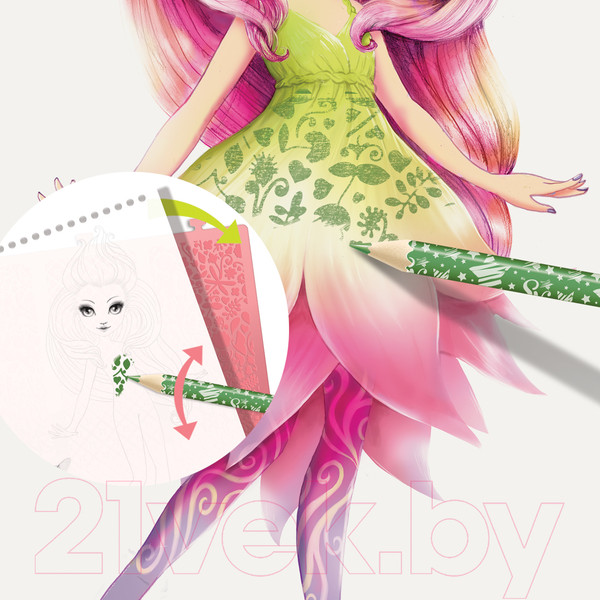 Изображение товара Набор для творчества Nebulous Stars Персиковый скетчбук / 11103_NSDA 