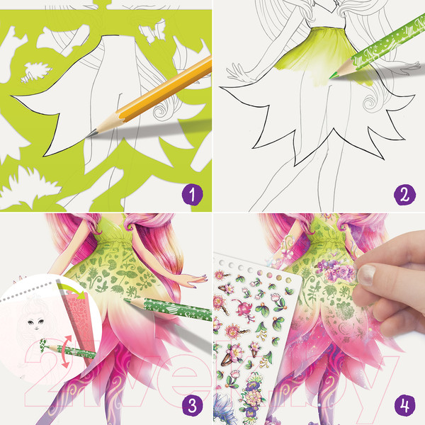 Изображение товара Набор для творчества Nebulous Stars Персиковый скетчбук / 11103_NSDA 