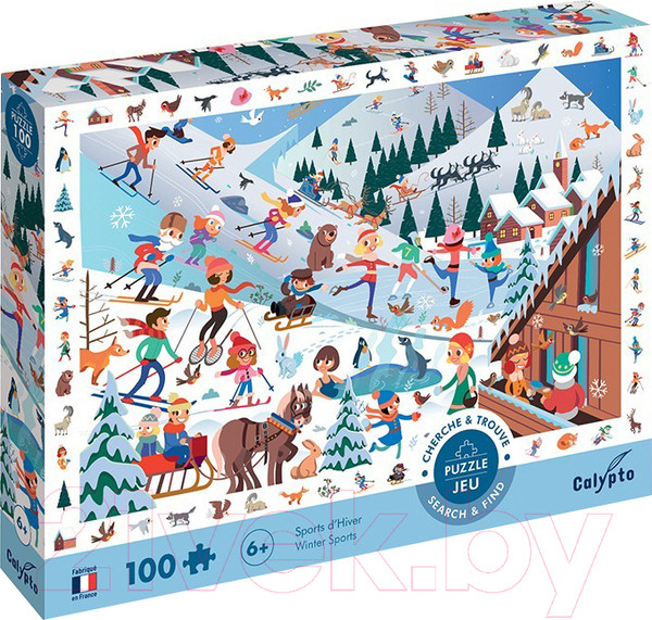 Изображение товара Пазл SentoSphere Зимние виды спорта / 7500 (100эл)