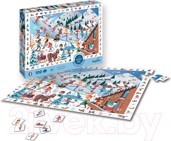 Изображение товара Пазл SentoSphere Зимние виды спорта / 7500 (100эл)