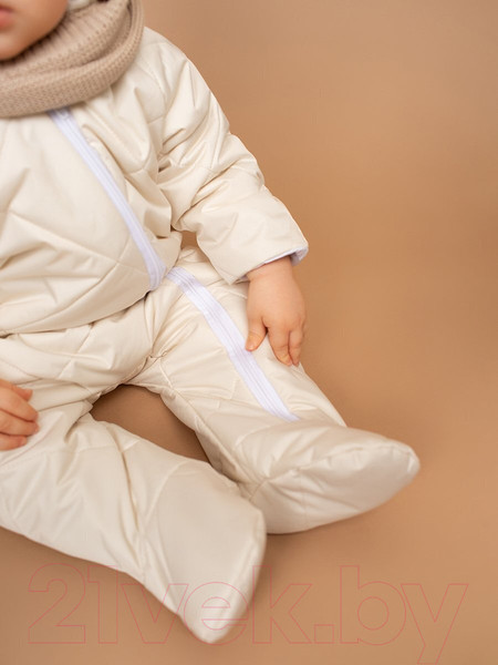 Изображение товара Комбинезон прогулочный детский Amarobaby Elf / AB-OD23-6201EL-33-68 (молочный, р.68)