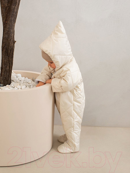 Изображение товара Комбинезон прогулочный детский Amarobaby Elf / AB-OD23-6201EL-33-68 (молочный, р.68)