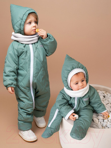 Изображение товара Комбинезон прогулочный детский Amarobaby Elf / AB-OD23-6201EL-32-62 (мятный, р.62)