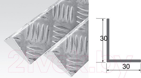 Изображение товара Уголок отделочный КТМ-2000 У3030-1К 30x30 1м (квинтет)