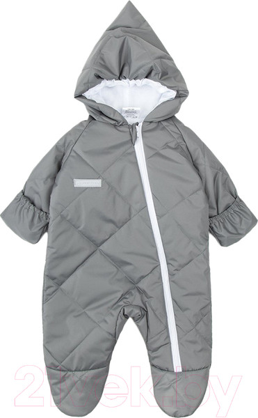 Изображение товара Комбинезон прогулочный детский Amarobaby Elf / AB-OD23-6201EL-11-68 (серый, р.68)