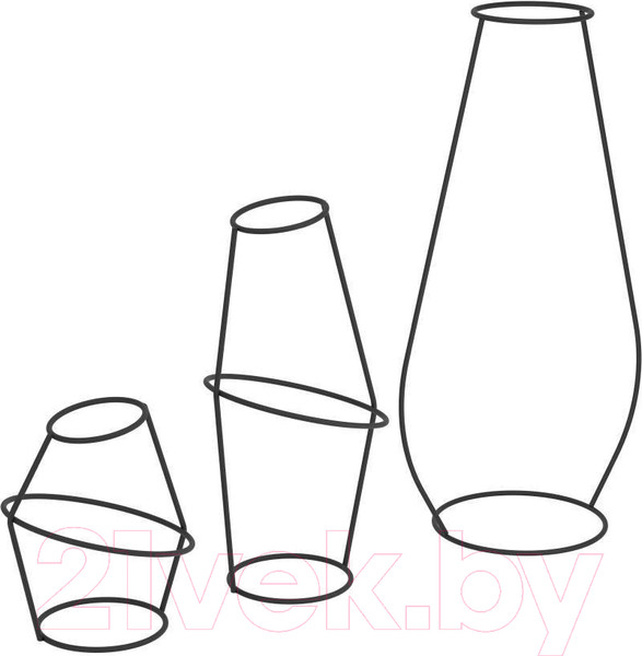 Изображение товара Набор ваз Eglo Bellshill 421395 (3шт, металл, черный)