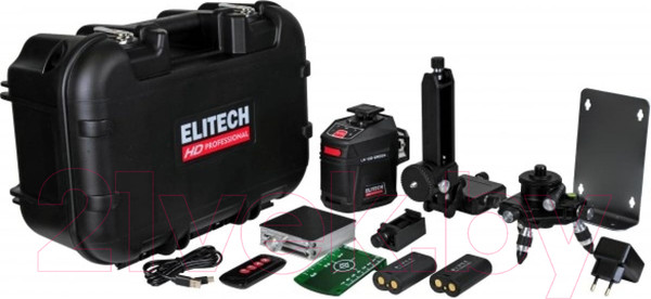Изображение товара Лазерный нивелир Elitech LN 12D / 204736 (зеленый)