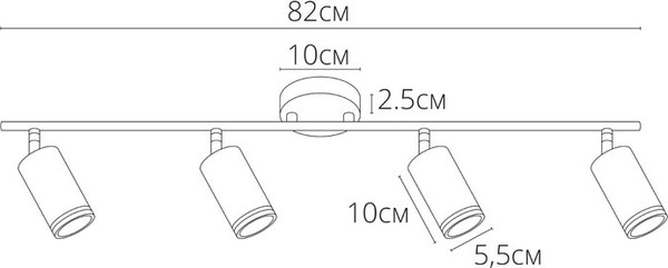 Изображение товара Спот Arte Lamp Imai A2365PL-4BK