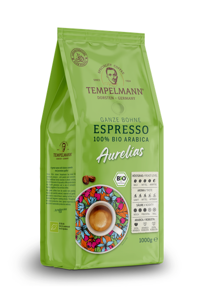 Изображение товара Кофе в зернах Tempelmann Aurelias Espresso (1кг)