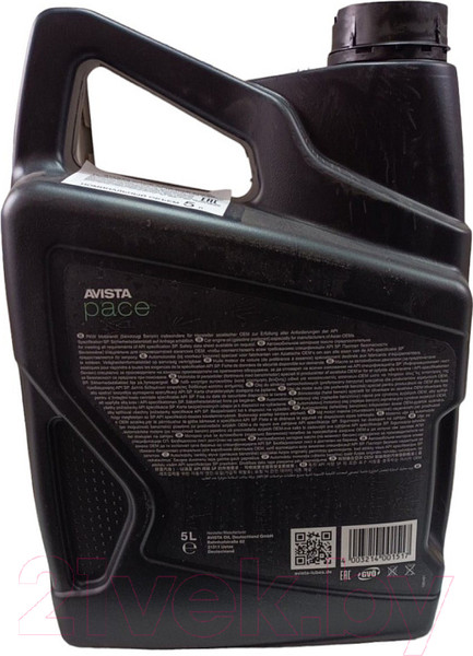Изображение товара Моторное масло Avista Pace Asia 5W50 / 180481 (5л)