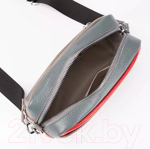 Изображение товара Сумка Poshete 886-3801-K-GRD (серый/красный)