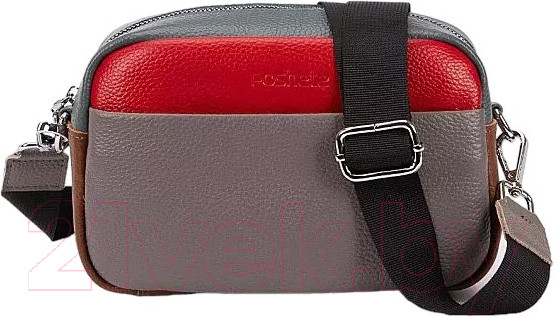 Изображение товара Сумка Poshete 886-3801-K-GRD (серый/красный)