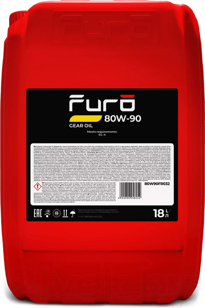 Изображение товара Трансмиссионное масло Furo Gear Oil 80W90 / 80W90FR032 (18л)