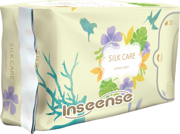 Изображение товара Прокладки гигиенические Inseense Silk Care Ночные Плюс 7 капель / InsSC7k/8/М2 (8шт)