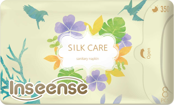 Изображение товара Прокладки гигиенические Inseense Silk Care Ночные Плюс 7 капель / InsSC7k/8/М2 (8шт)