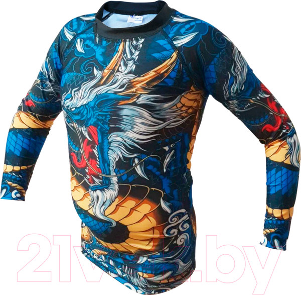 Изображение товара Лонгслив для единоборств RuscoSport Dragon детский для ММА (3XL)