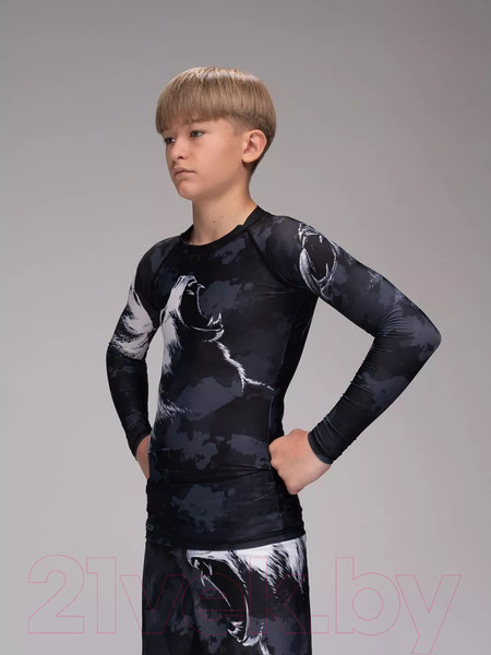 Изображение товара Лонгслив для единоборств RuscoSport Grizzly детский для ММА (XL)