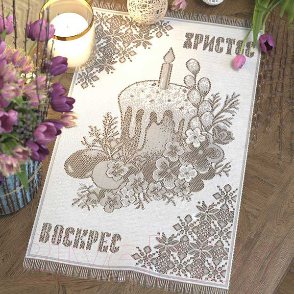 Изображение товара Сервировочная салфетка Лента Т946 (58x40, белый)