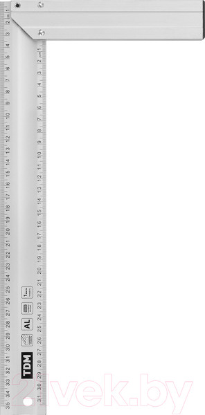 Изображение товара Угольник TDM Столярный Рубин / SQ1018-0513