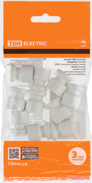 Изображение товара Декоративный изолятор TDM SQ2804-0001 (10шт, белый)