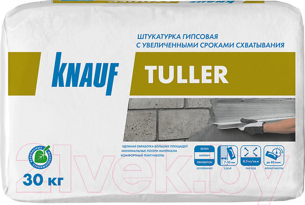Изображение товара Штукатурка выравнивающая Knauf Туллер гипсовая (30кг)