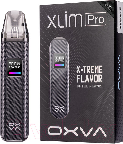 Изображение товара Электронный парогенератор Oxva Xlim Pro Pod 1000mAh (2мл, черный карбон)