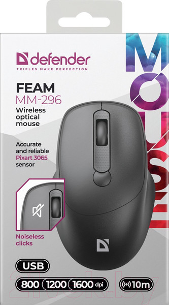 Изображение товара Мышь Defender Feam MM-296 / 52296
