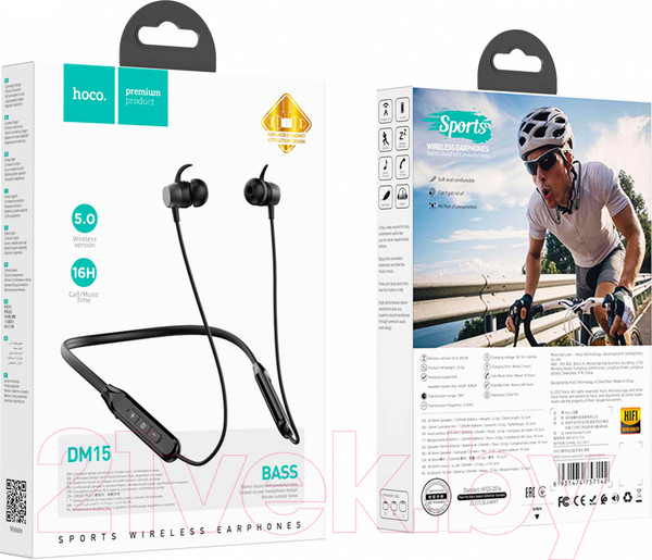 Изображение товара Беспроводные наушники Hoco DM15 (черный)