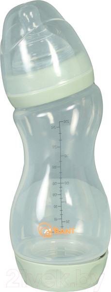 Изображение товара Бутылочка для кормления Rant Антиколиковая с силиконовой соской / 1005 (250мл, зеленый)